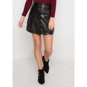 Wild Blue Sadie Robertson Faux Leather Skirt